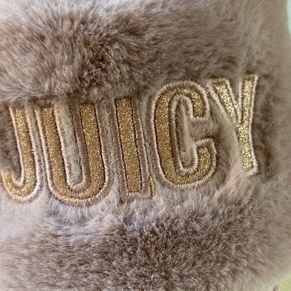 Juicy Couture Slip-On Plush Luxe Comfort Lavender Slippers Women’s 7-8 - Picture 4 of 12